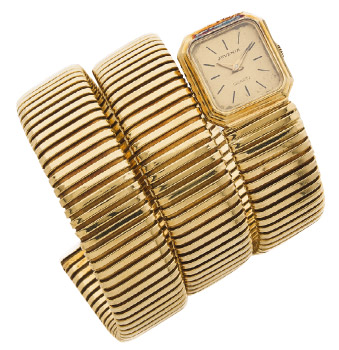 Montre manchette Marine B. X Juvenia, modèle Serpenti,