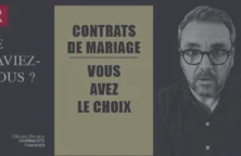 VIDÉO – Contrats de mariage : vous avez le choix !